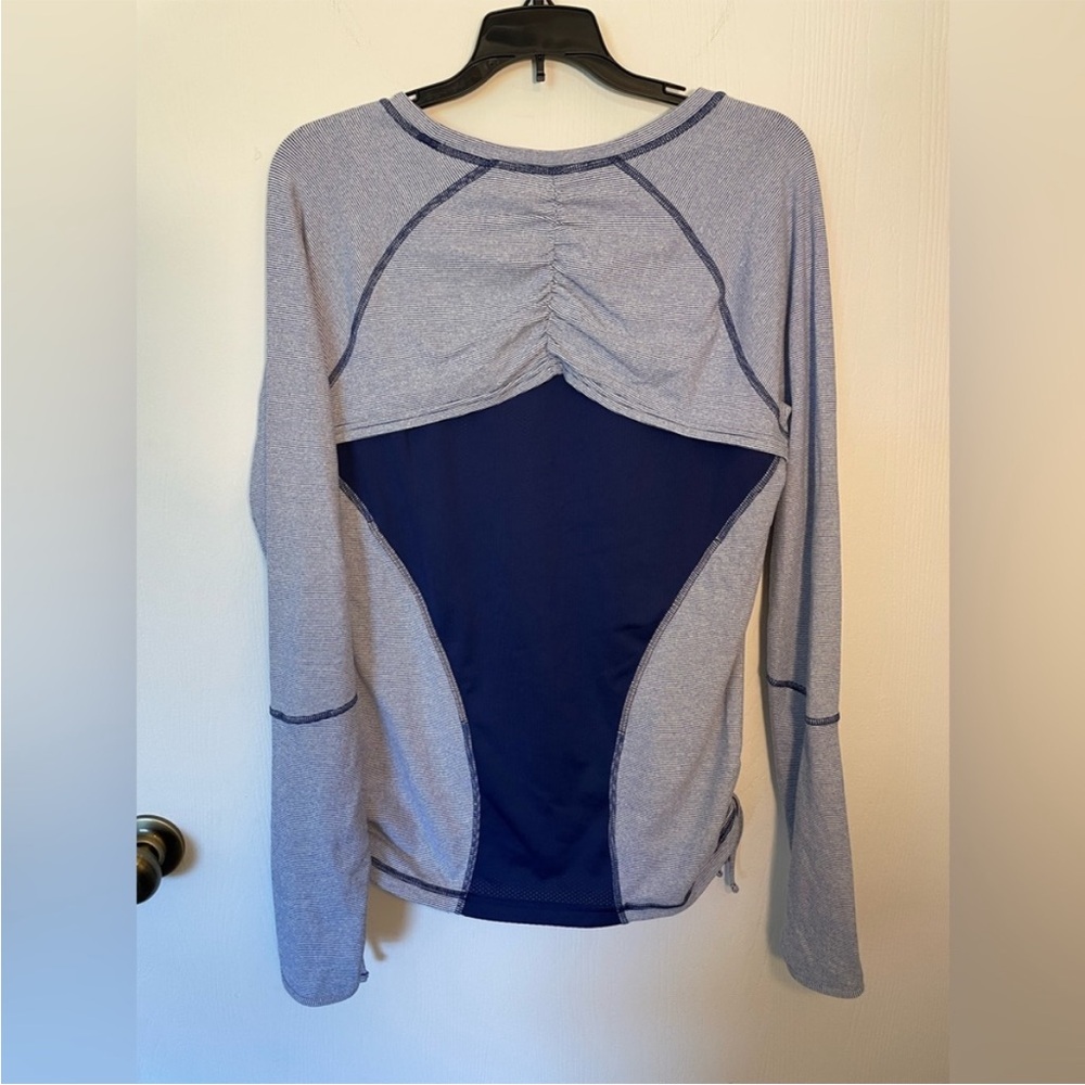 Lucy Heathered Blue Long Sleeve Top - Picture 2 of 4